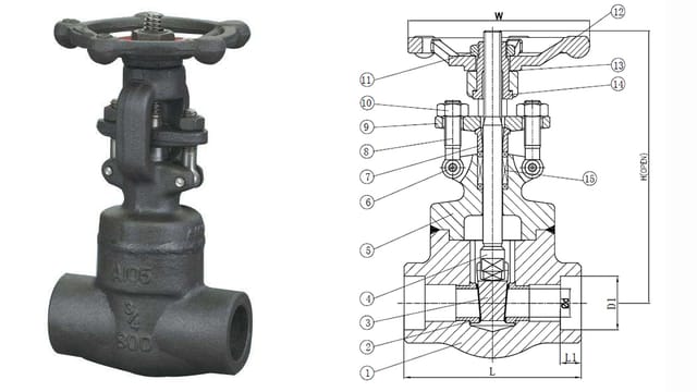 Weld Bonnet Gate Valve